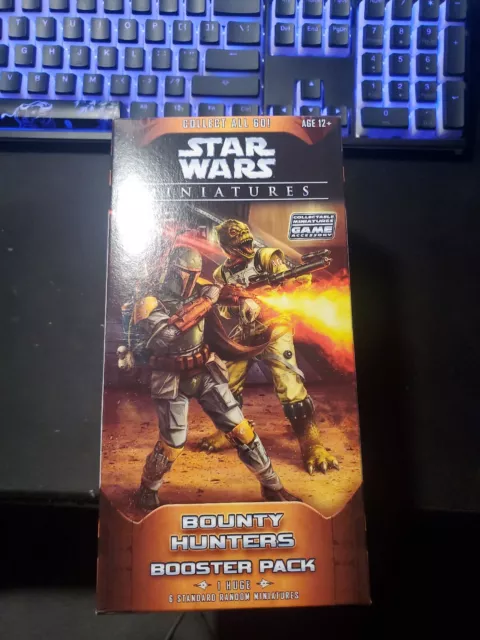 Wizards WOTC Star Wars Miniatures Bounty Hunters Booster pack Box SEALED 2006