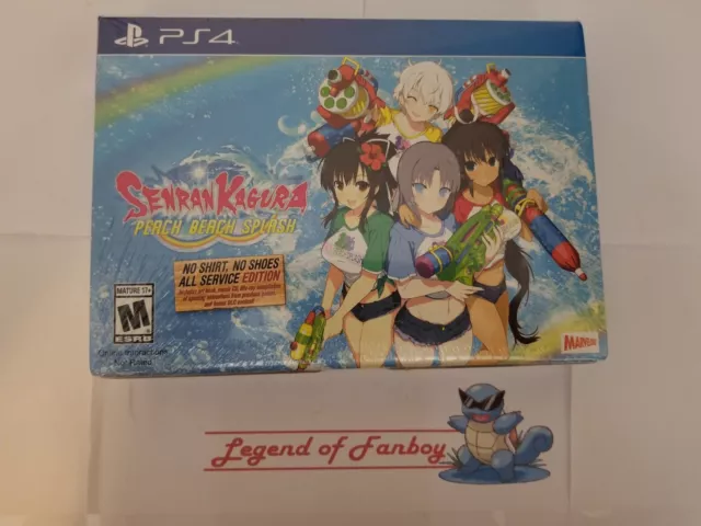 Xseed Senran Kagura Peach Beach Splash - No Shirt, No Shoes, All Service  Edition - Playstation 4 Console_Video_Games 