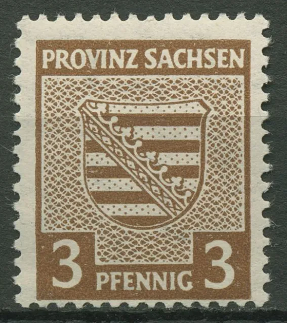 SBZ Provinz Sachsen 1945 74 Y y postfrisch mit fluoreszierender Gummierung