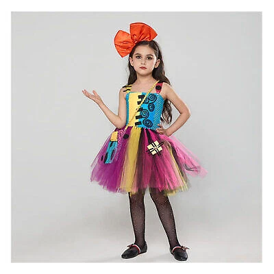 Kids Sally Cosplay Costume Tutu Dress Outfits Halloween Fancy Dress Party Suit
