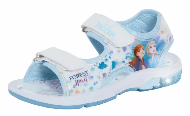 Sandali sportivi Disney Frozen ragazze con luci bambini Elsa Anna scarpe estive aperte