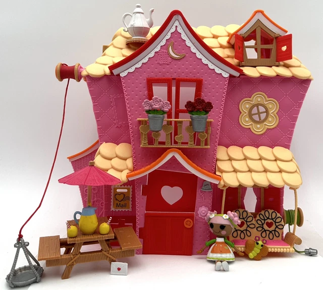 Lalaloopsy Mini Doll Pink Sew Sweet Playhouse Playset Blossom Flowerpot Complete