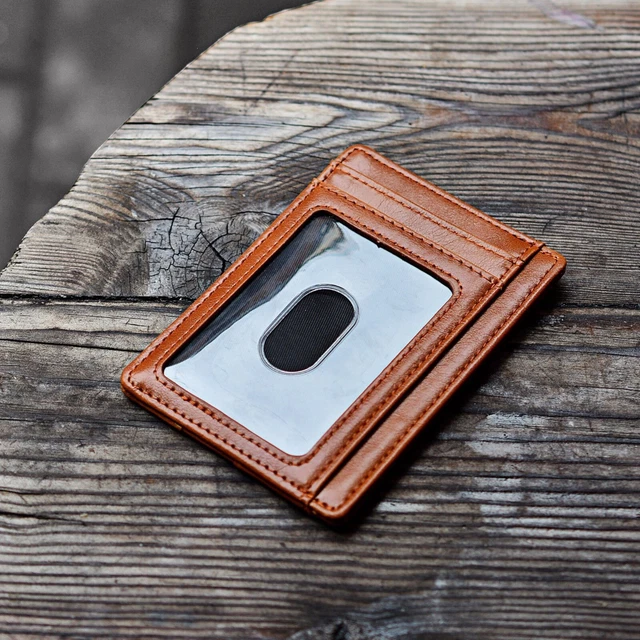 Mens Leather Slim Wallet Credit Card Holder RFID Blocking Pocket ID Money PU US 6
