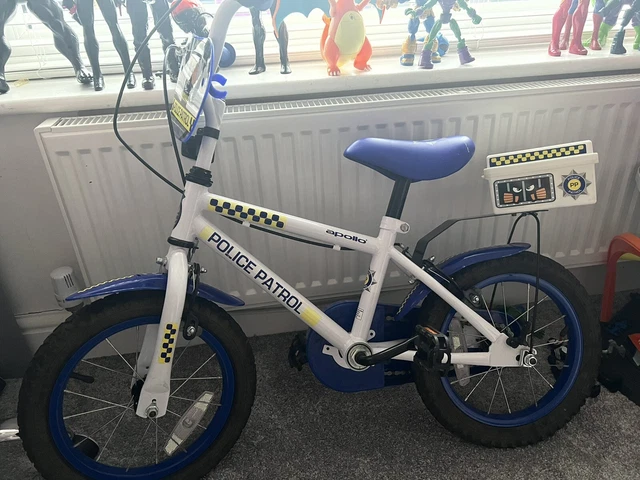 Halfords kids police bike clearance