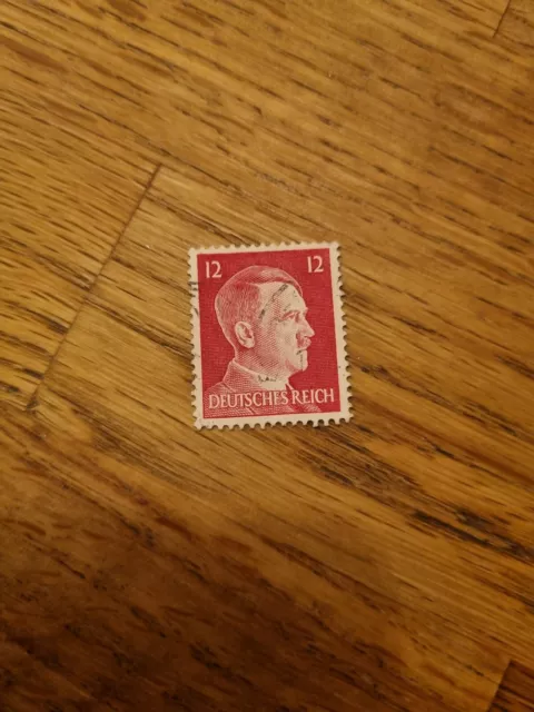 Briefmarke gestempelt Deutsches Reich Adolf Hitler 12 Pfennig