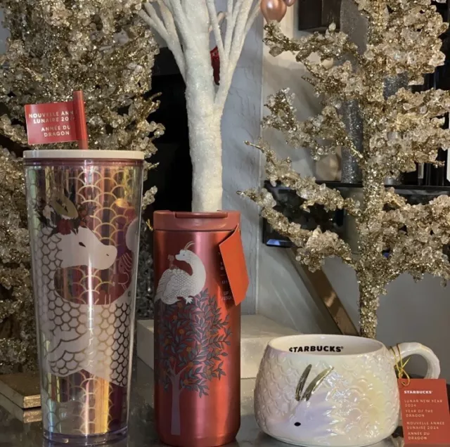 STARBUCKS 2025 LUNAR New Year of the Dragon Full Set 12oz 14oz 24oz