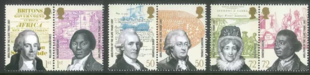 2007 GB MNH/UMM Set, Abolition of the Slave Trade SG 2728-2733