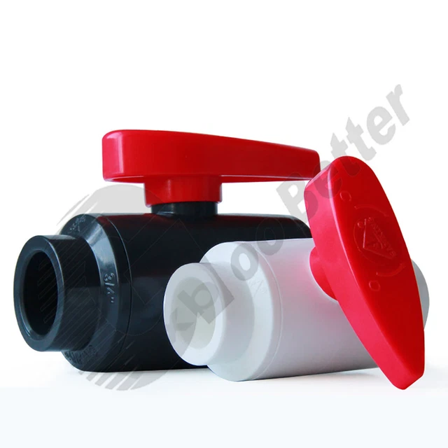 White/ Gray UPVC Plumbing Fittings On/Off Valves Φ20mm~Φ90mm UPVC Socket-Connect