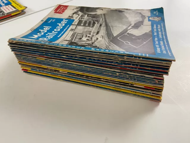 MODEL RAILROADER Magazine 32pc Lot Collection 1953 1954 1955 Vintage Train Hobby