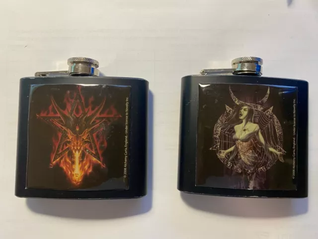 2x 7oz Pocket Liquor Hip Flask Whiskey Alcohol Wine Flagon Bottle 