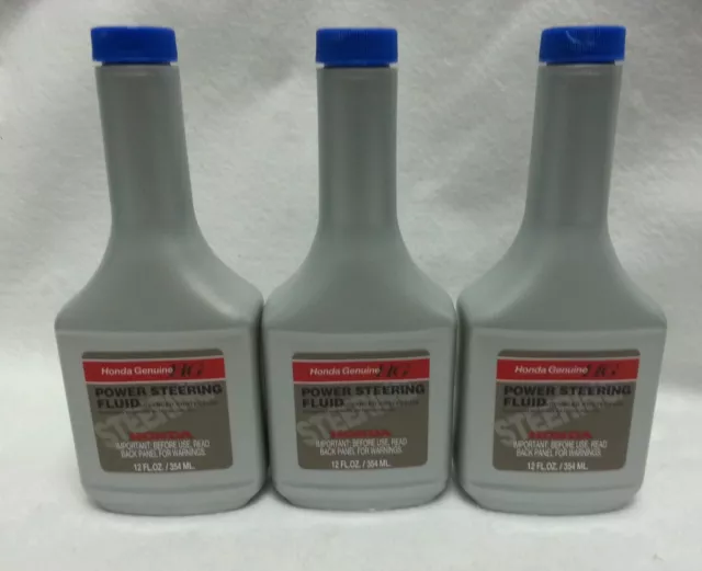 HONDA GENUINE POWER Steering Fluid 082069002 12 OZ sold as 3 bottle's