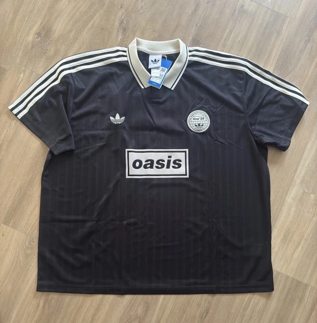 adidas x Oasis Live'25 Football Shirt XL ADIDAS OASIS JERSEY BLACK