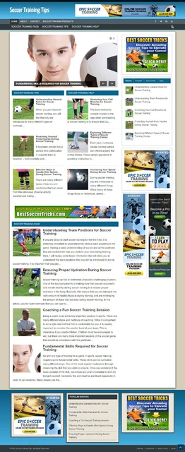 Calcio Formazione Affiliazione Sito Web Nuovo Dominio Gratuito + Ssl Certificato