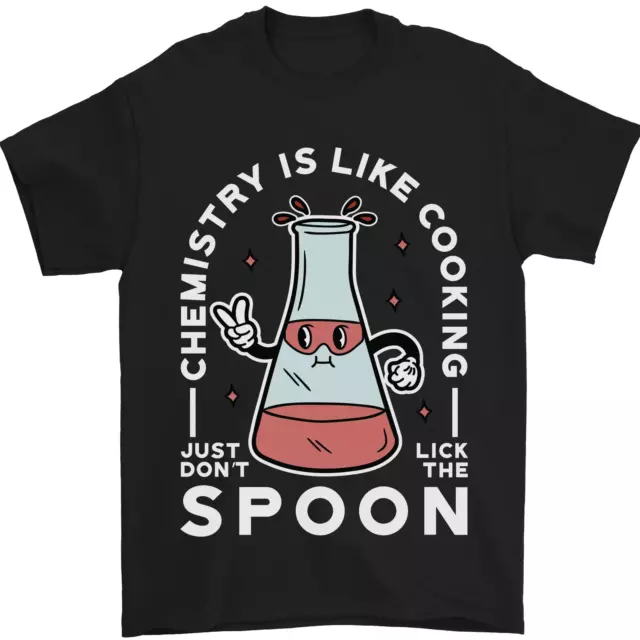 Chemistry is Like Cooking lustige Wissenschaft Herren-T-Shirt 100 % Baumwolle