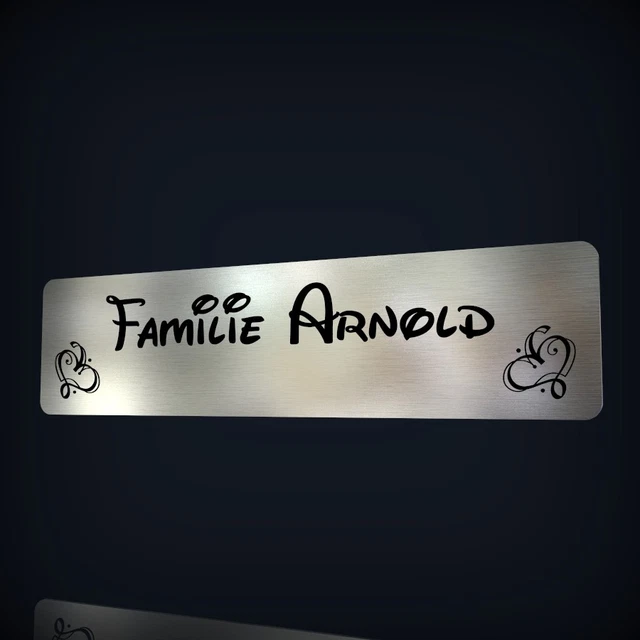 Targhetta Per Capanello E Cassetta Delle Lettere Con Fiori, Con - Foto 12