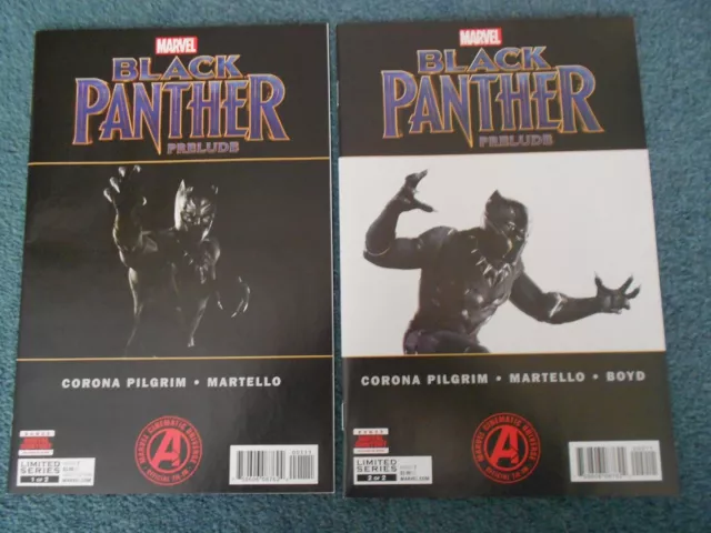 Black Panther Prelude #1 #2 (Marvel comics 2017) **FULL SET**