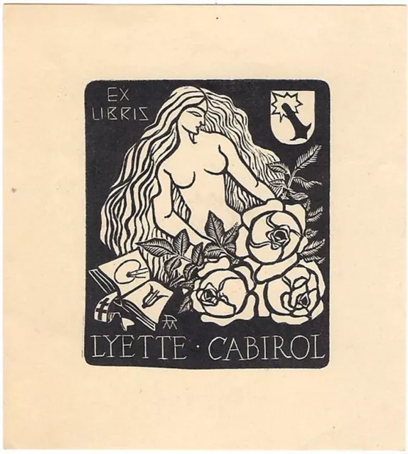 DANIEL MEYER: Exlibris für Lyette Cabirol