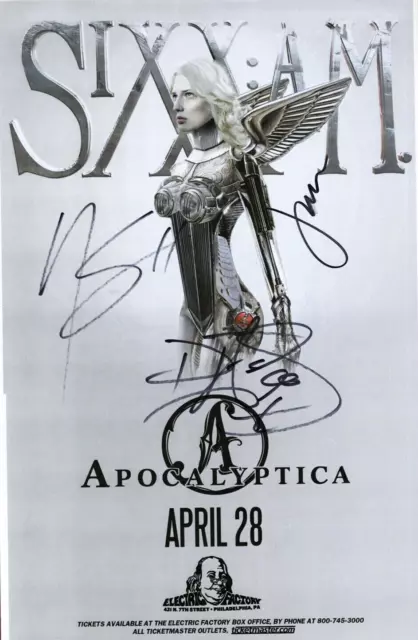 Sixx Am Signed Gig Concert Poster Electric Factory Philly 4/28/2015 Nikki Sixx