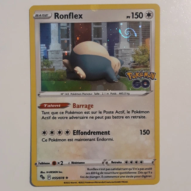 RONFLEX Card 055/078 Holo Spirouli Galaxy Swirl Pokemon GO New FR (69)