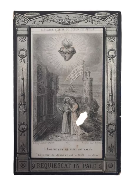 *HH* Antico Santino Religioso Holy card immaginetta votivo Gesù jesus scotoni