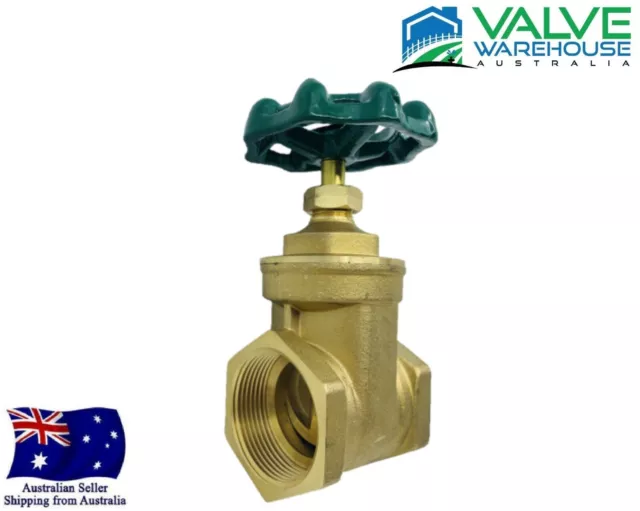 Brass Gate Valve Full Bore BSP Threaded - Size Range: 15mm (1/2") to 100mm (4")