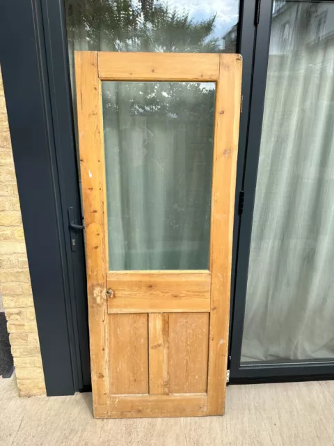 reclaimed glazed victorian internal doors H190.5cm  W75cm D3.5cm