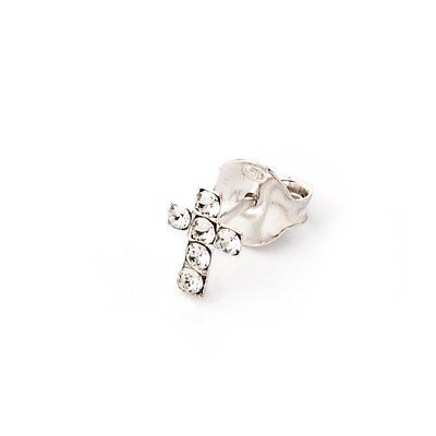 "Be Cool" in argento rodiato con quadrifoglio Mono orecchino/ear cuff Mood coll 