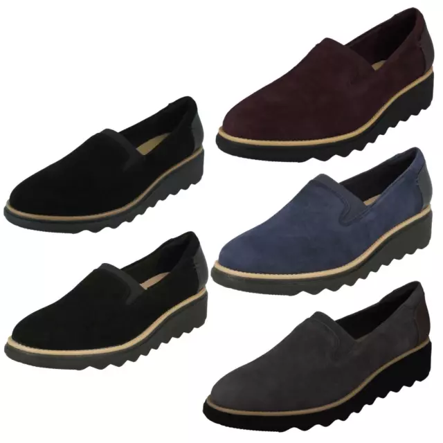 LADIES CLARKS SLIP On Smart Shoes *Sharon Dolly* £58.99 - PicClick UK