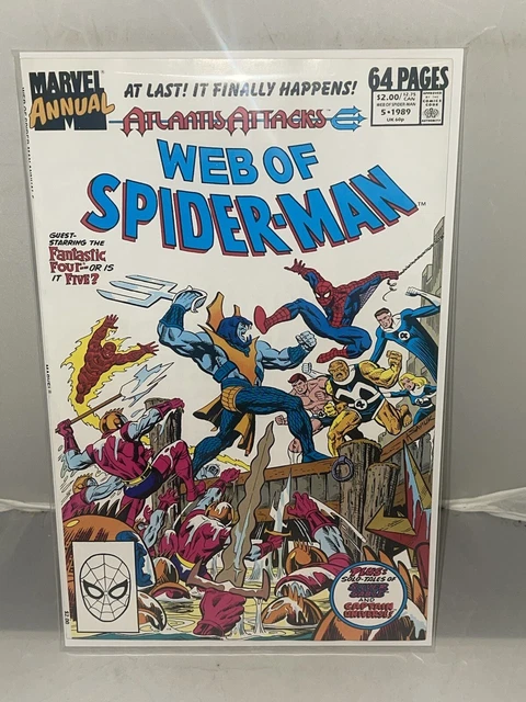 Web Of Spider-Man Annual #5 (1989) Atlantis Attacks- Fantastic Four