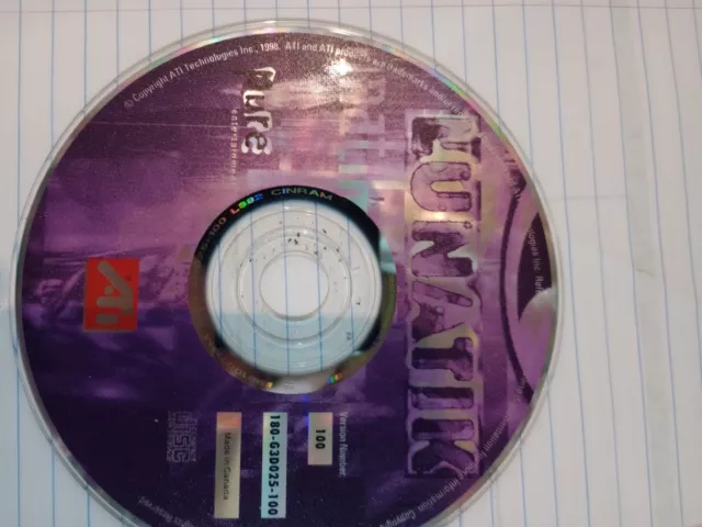 Vintage Lunatik Game PC CD-ROM ATi Video Cards (1998) Eidos Pure