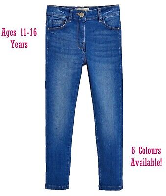 Jeans skinny rosa per bambina Next 11-16 Y regolabili in vita dark/MID/azzurro chiaro/Grigio Denim