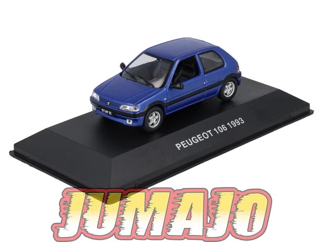 JUMAJO – Miniature Peugeot 309 1/43 – 5 Portes 1988 – Gris Argenté – Modèle Collection Sur Socle