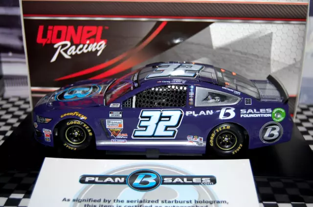 Corey Lajoie #32 Plan B Herbst 2020 Ford Mustang 1/24 NASCAR Druckguss SIGNIERT