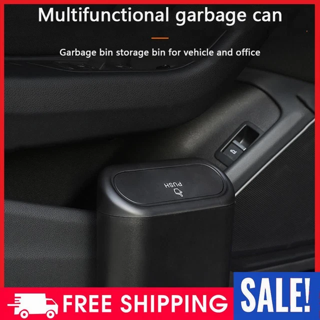 Car Trash Can Bin Hanging Garbage Dust Case Storage Box Plastic Waste Organizers