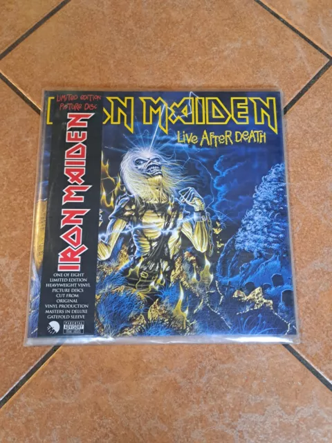 Iron Maiden live after death picture Vinyl Top