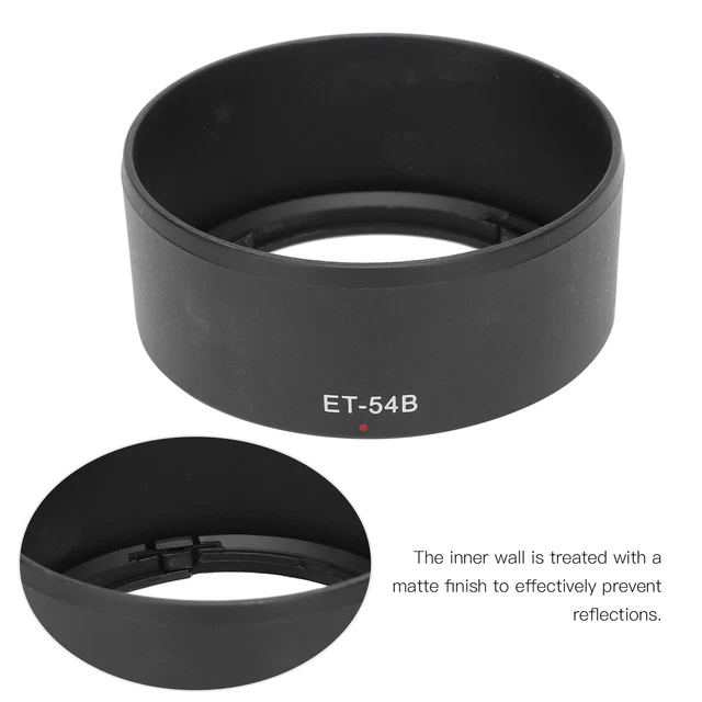 ET‑54B Bayonet Mount Lens Hood for Canon EF‑M 55‑200mm F/4.5‑6.3 IS STM Lens
