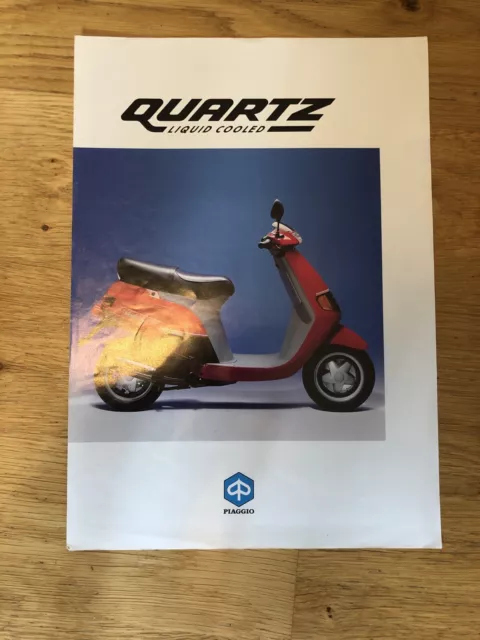 Genuine PIAGGIO Quartz Motorcycle Range Sales Brochure (107)