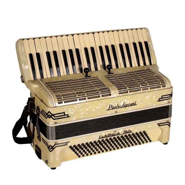 Fisarmonica Vintage Paolo Soprani 120 bassi Italia Anni 40 Strumento Bachelite