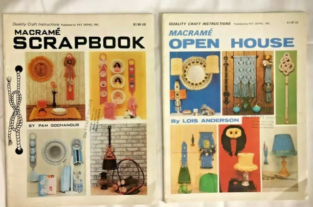 Macrame Scrapbook Open House Pattern Books Wall Hangings Plant Hangers Uncle Sam