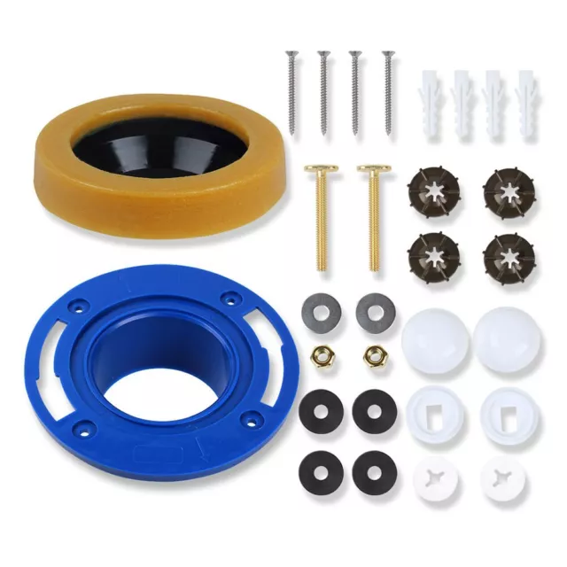 Quick and Easy Toilet Flange Installation with Compact Rubber Wax Ring