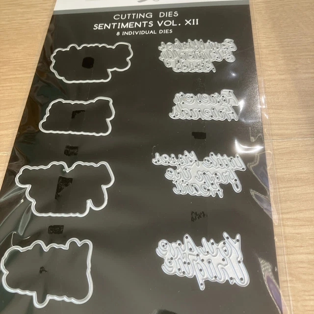 Sentiment Dies THE PAPER BOUTIQUE -Sentiment Cutting Dies - Sentiments Vol. XII £5.75 ...