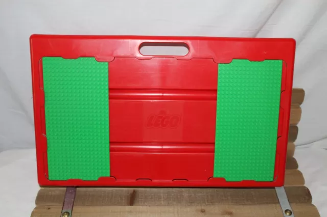 Vintage 1998 RARE Blue Lego Lap Table Storage Trays Sliding Green Carrying  Case