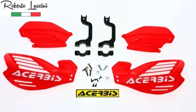Acerbis Handprotektoren X-FORCE Motocross Enduro Paar inkl. Anbaukit Rot