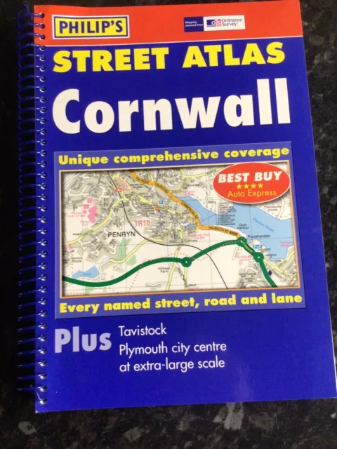 Philip's Street Atlas Cornwall (Spiral Bound)
