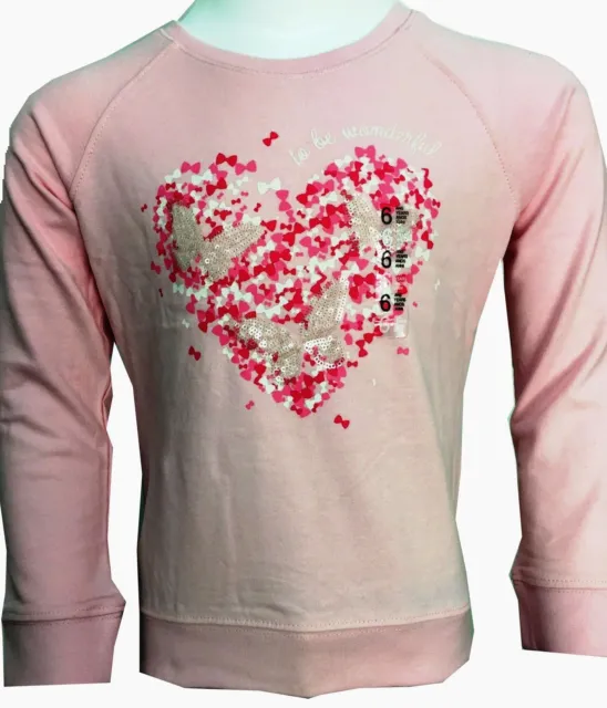 Kids T Shirts Girls Pink rosy tops High quality Sweatshirt Age 2-14 Years BNWT