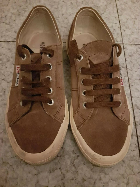 SUPERGA DONNA MARRONI in pelle scamosciata taglia 37 EUR 40 00