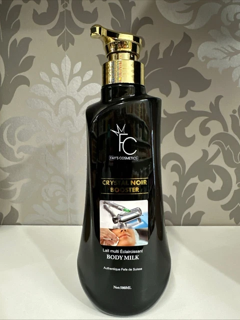 Lait éclaircissant Gluta Cristal Noir Booster - 500 Ml - Sérum Extra Hydratant Et Unifiant
