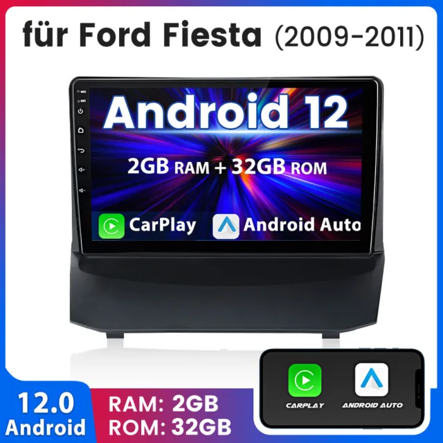 Carplay Für Ford Fiesta Carnival 2009-2011 Android 12 Stereo Autoradio DAB 2+32G