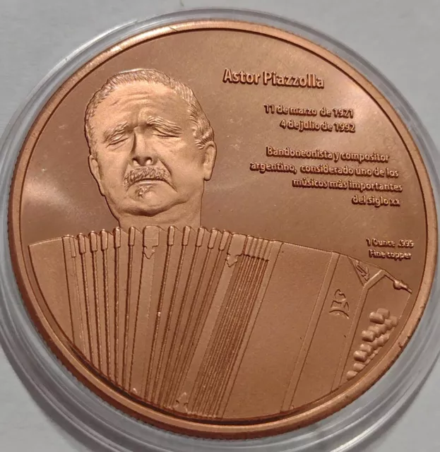 Argentina . Commemorative Medal. Astor Piazzolla - Tango