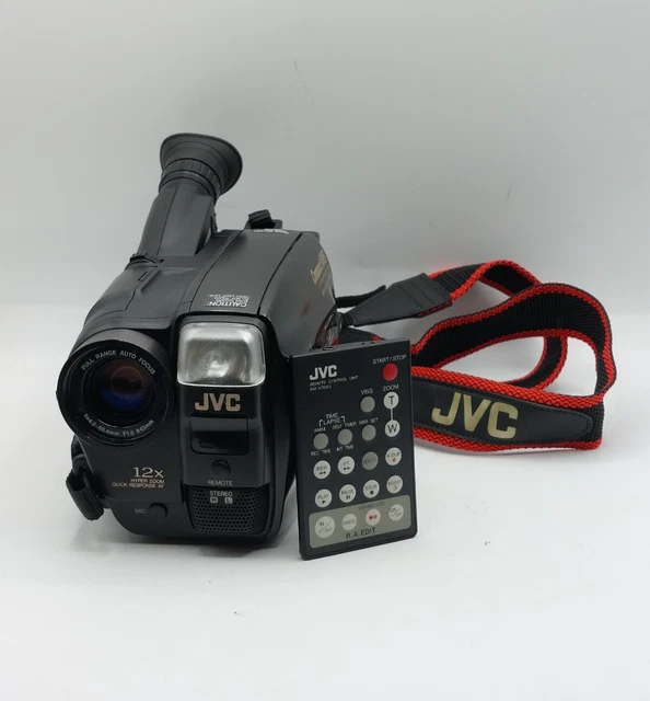 VINTAGE JVC COMPACT VHS GR-HF700 Hi-Fi Camcorder RM-V704U Remote Spares ...